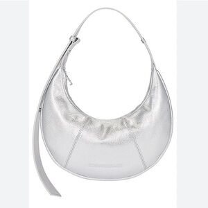 Simon Miller silver leather hobo mini doe bag